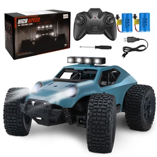 Fisher-Price Ferngesteuertes Auto, 2.4Ghz 1/20 RC Auto Geländewagen 20 km/h Alle Gelände, Elektrisches Spielzeug, Offroad mit 2 AKKU 50min Spielzeit und LED Scheinwerfer, Geschenk für Kinder