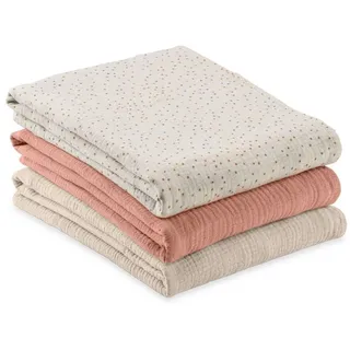 hauck Cuddle N Clean 3er Set Beige Dots/Cork/Beige