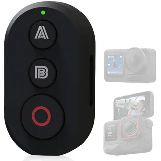 Bluetooth Fernbedienung Kompatibel mit Insta360 X5/4/3/2/Go3/S/ACE pro/ACE GoPro 13/12/11/10/9/8/IOS/Android, 10m Reichweite, Mit Armband und Fahrradhalterung für Outdoor-Abenteuer Sportaktivitäten