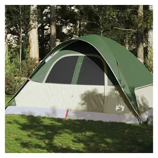 vidaXL Kuppel-Familienzelt 6 Personen Grün