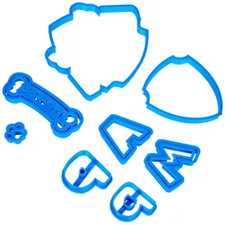 Cuticuter Paw Patrol Fondant-Ausstecher, Kunststoff, blau, 8x7x1.5 cm