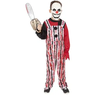 Rubies Clown-Kostüm für Jungen und Mädchen, Overall mit T-Shirt und Maske, offizielles Lizenzprodukt für Halloween-Kostüm, Kinder, Halloween-Kostüm, Mädchen, Party, Cosplay