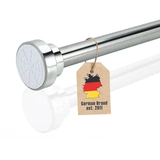 Intirilife Duschvorhangstange 55 - 85 cm silber