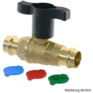 OPAL Giacomini Kugelhahn 28mm R851VY mit Pressanschluss und Flügelgriff