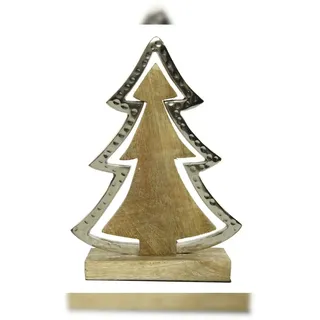 Kaemingk Weihnachtsbaum Holz natur 20 cm