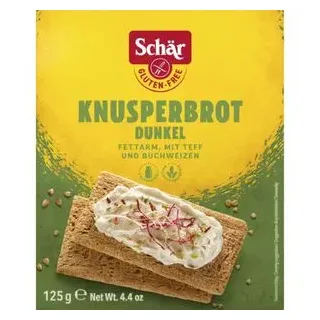 Schär KNUSPER DUNKEL Knäckebrot 125,0 g, 1 St.
