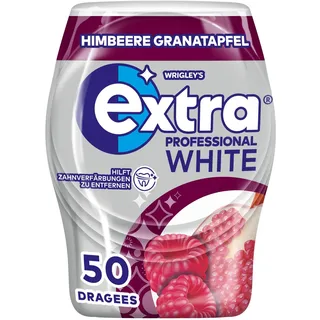 Extra® PROFESSIONAL WHITE HIMBEERE GRANATAPFEL Kaugummis 50 Dragees