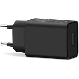 PRUNUS 5V 1A USB Ladegerät für Radios, erfekt geeignet für Radios, Lautsprecher oder Powerbanks mit Einer wiederaufladbaren Lithium Batterie (5V/1000mA, Schwarz)