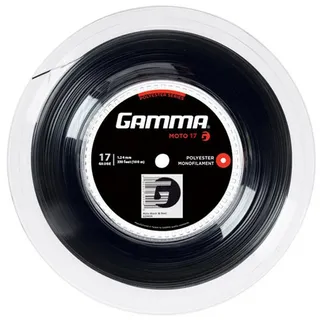 Gamma Tennissaite Moto 18 (1.14 mm) Schwarz 100 m Rolle