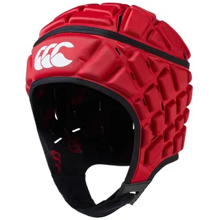 Canterbury Erwachsene Unisex Raze Rugby Kopfschutz, Vollständige Abdeckung, Weiche Kinnkante, Schaumstoffpolsterung,Flag Red,L