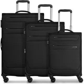 Worldpack Chicago Koffer-Set 3-tlg. schwarz