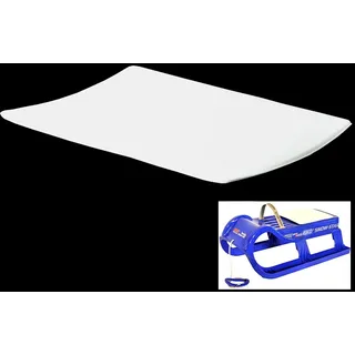 EKO® Sitzkissen Sitzpolster Kissen weiss für Snow Star 80 Schlitten Rodel Bob Ne