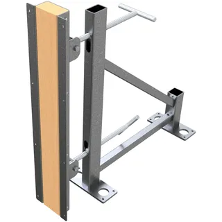 Schake Abschalstütze Neigbar Kantholz Silber