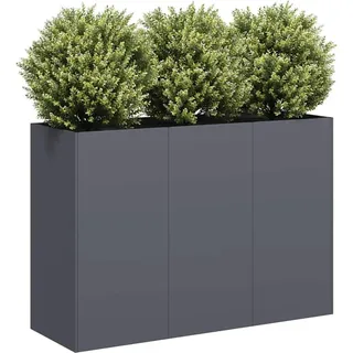 vidaXL Pflanzkübel 120 x 40 x 80 cm Anthrazit