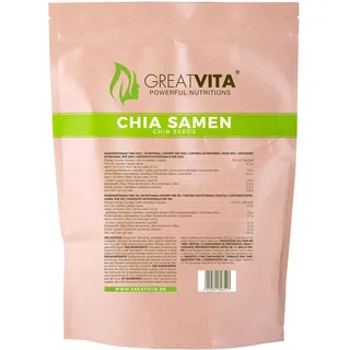 GreatVita Premium Chia Samen 1000 Gramm 1 kg
