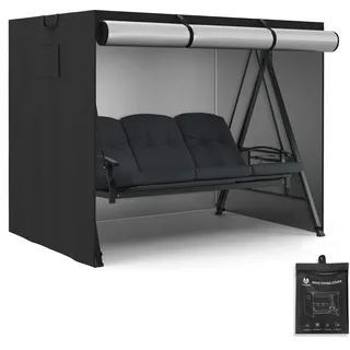 MCombo Hollywoodschaukel Abdeckung 3-4 Sitzer Oxford Schwarz