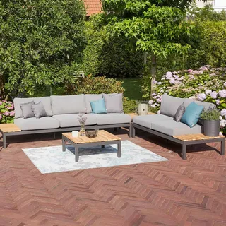 Siena Garden Alvida Modul 2-Sitzer matt anthrazit/grau