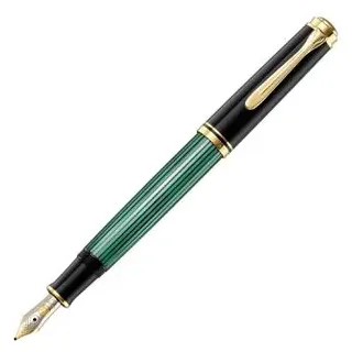 Pelikan Souverän M400 Kolbenfüller schwarz/grün/gold M (mittel), 1 St.