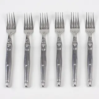 JEAN DUBOST Set mit 6 Laguiole-Tischgabeln aus -
