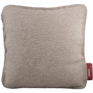 STOOV Ploov3 - Wärmekissen - Drahtlos - Infrarot-Wärmetechnik - Plus Batterie mit bis zu 4 Stunden drahtlose Wärme - 45x45 cm - Woolly Soft Beige