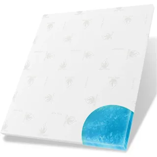 eloneo Gel Topper 5 cm hoch 140 x 200 cm weiß