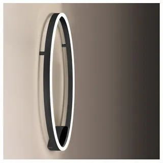 s`luce s.luce Ring 40 LED Deckenlampe Wandlampe Dimmbar Deckenleuchte Wandleuchte, Farbe:Schwarz