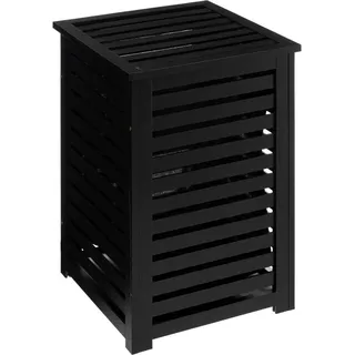 jti 5five - wäschekorb 65l "sicela" aus schwarzem bambus