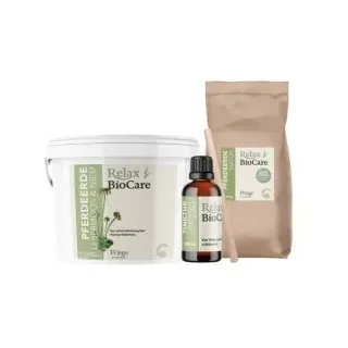 Relax-Biocare Pferdeerde-Set Lebermoos & Niem