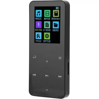 MP3-Player, Tragbarer Digitaler Musik-Player mit Bluetooth 5.0, Schlanker Klassiker, HD-Lautsprecher, LCD-Bildschirm, Verlustfreier Musik-Player für Sportliches Laufen