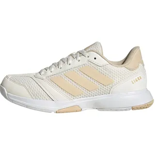adidas Damen Ligra 8 Indoor Shoes Sportliche Schuhe, Off White/Crystal Sand/Cloud White, 40 2/3 EU