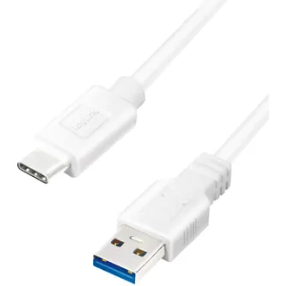 Logilink USB-Kabel USB 3.2 Gen1 USB-A Stecker, USB-C® Stecker 0.15m CU0172
