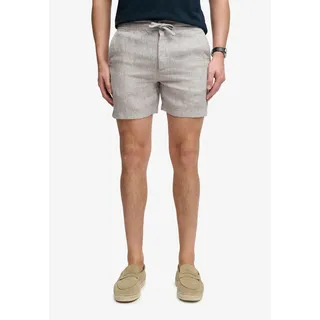 Superdry für Herren. M7110520A Shorts Merchant Leinen, grau L, Lässig