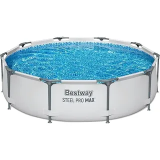 BESTWAY Steel Pro Max Frame Pool 305 x 76 cm lichtgrau