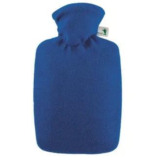 Hugo Frosch Wärmflasche Klassik 1,8 l Fleecebezug blau