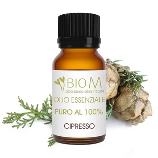 BioM Laboratorio della Natura – Reines Bio-Zypressenöl – 10 ml – 100 % natürlich, 100 % italienisch – Antiseptisch & entspannend für Diffusoren, Aromatherapie & Kopfschmerzen, OEBBD-zertifiziert.