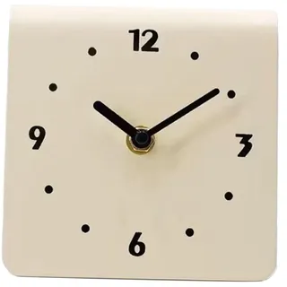 TYCIONG Nachttischuhr, leise, Tischuhr, einfach, modern, leises Uhrwerk, Schreibtischuhr aus Metall, Dekoration für Schlafzimmer, Tisch