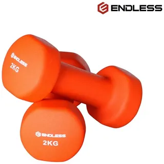 Endless Hantel-Set Fitness Hantel Set für Krafttraining und Home Workout, (IN BOX : 1 Paar Neopren Hanteln nur, Non-Slip, Multifunctional Dumbells), Neopren beschichtete feste Hantel 2*2