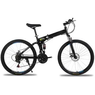 Faltbares Fahrrad, faltbares Sport- / Mountainbike/ultraleichte tragbare MTB Klappfahrrad,Quick-Fold-System, Zum 24 * 26 Zoll 21 * 24 * 26 Geschwindigkeit Freien Männer und Frauen