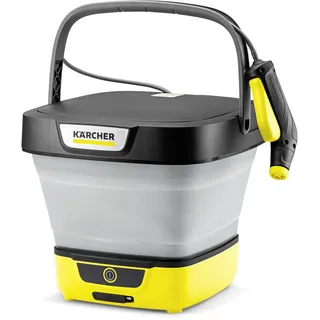 Kärcher Druckreiniger OC 3 Foldable, Mobile Reinigung für Fahrrad, Camping und Garten, Niederdruck, Lithium-Ionen-Akku, Faltbarer Wassertank: 8 l, Schlauch: 1,8 m, Flachstrahldüse