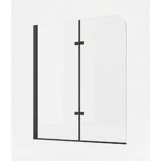 Badplaats Badewannenaufsatz Austin 120 x 140 cm Schwarz