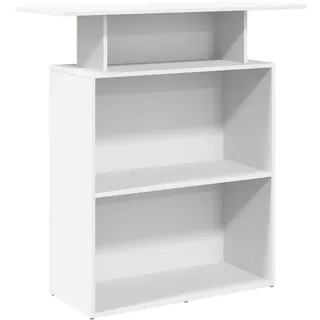 vidaXL Empfangstheke Weiß 100x40x104 cm Holzwerkstoff