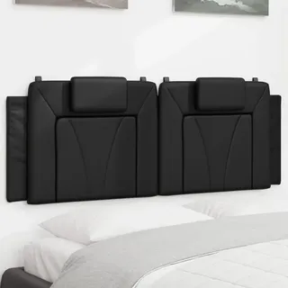 vidaXL Kopfteil-Kissen "Viana" 152 x 49 cm Schwarz
