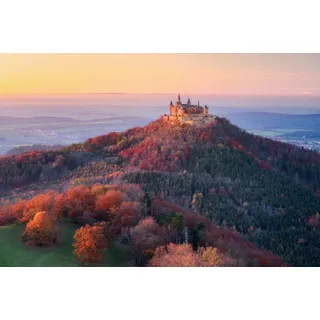 Papermoon Fototapete »Photo-Art DANIEL GASTAGER, GOLDENER Herbstabend bunt