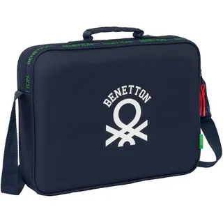Safta BENETTON TOGETHER - Schultasche, Aktentasche, Umhängetasche, bequem und vielseitig, Qualität und Widerstandsfähigkeit, 38 x 6 x 28 cm