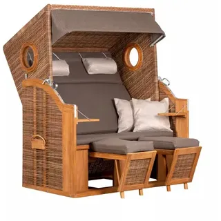 deVries Strandkorb deVries PURE® Wave XL PE griseum Des. 474