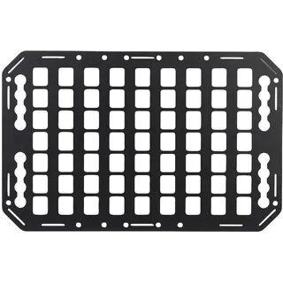 Asixxsix Molle-Panel für die Ladefläche, 483 x 311 x 2 mm, Aluminiumlegierung, seitliches Molle-Panel mit L-Schiene, taktisches Aufbewahrungssystem für PKW, SUV, Wohnmobil