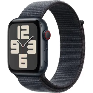 2024 GPS + Cellular 44 mm Aluminiumgehäuse Mitternacht, Sport Loop Tinte