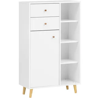 Schildmeyer Highboard Bjarne HB 600 Weiß-Matt 113,4 cm x 60,2 cm x 33,05 cm