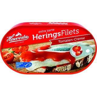 Hawesta MSC Heringsfilets in Tomaten-Creme 10 x 200 g (2 kg)