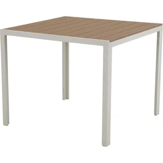 Outfit Gartentisch 90 x 90 x 0 cm Teak-Dekor